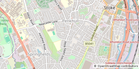 Map of Stoke-on-Trent