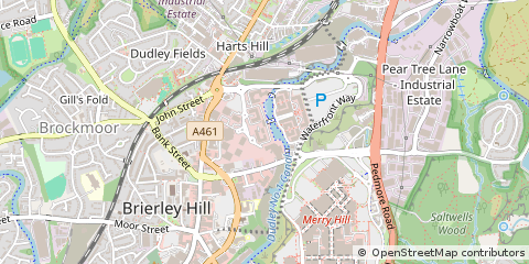 Map of Brierley Hill, West Midlands