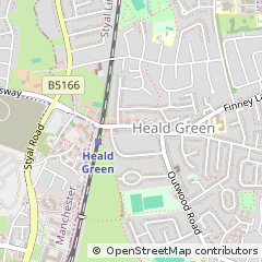 Map of Cheadle, Cheshire