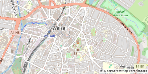 Map of Walsall
