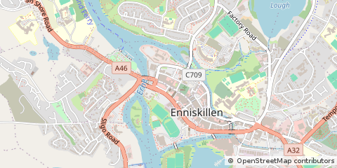 Map of Enniskillen, CO. Fermanagh