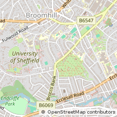 Map of South Yorkshire
