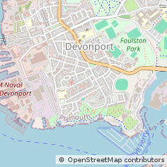 Map of Plymouth, Devon
