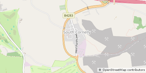 Map of Bridgend