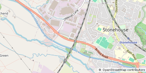 Map of Stonehouse, Gloucestershire
