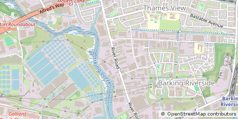 Map of Barking, Essex
