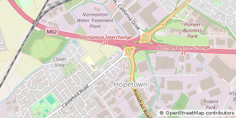 Map of West Yorkshire