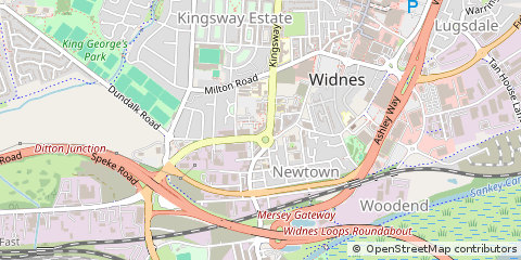 Map of Widnes