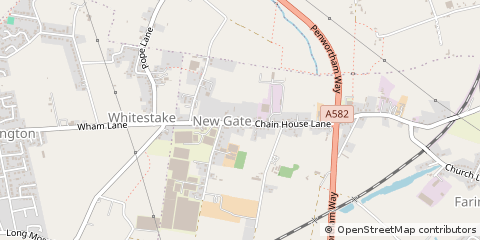 Map of Preston, Lancs