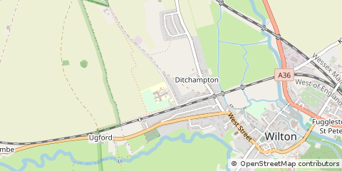 Map of Salisbury, Wiltshire