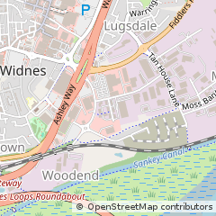 Map of Widnes, Cheshire