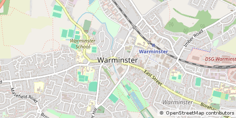 Map of Warminster, Wiltshire