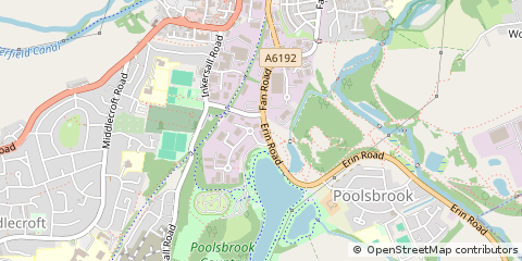 Map of Chesterfield, Derbyshire