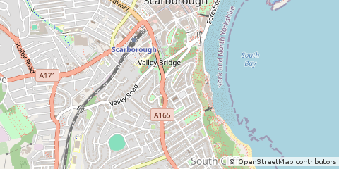 Map of Scarborough, North Yorkshire
