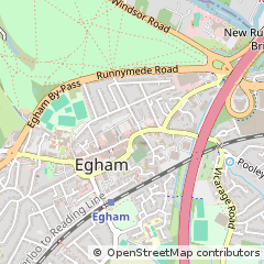 Map of Egham Surrey