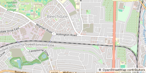 Map of Nottingham, Nottinghamshire