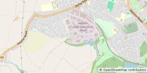 Map of Heanor, Derbyshire