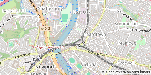 Map of Newport, Powys