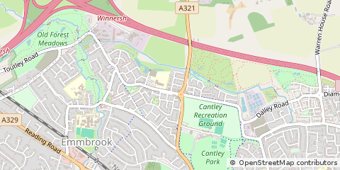 Map of Wokingham