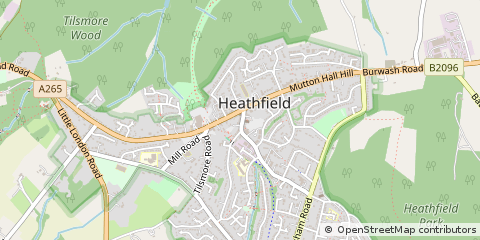 Map of Heathfield, East Sussex