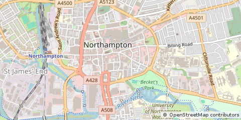 Map of Northampton
