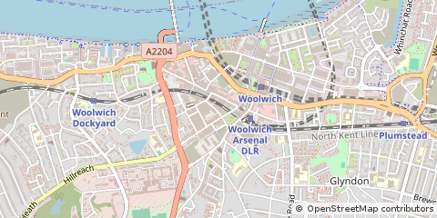 Map of London, Greenwich