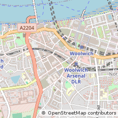 Map of London, Greenwich
