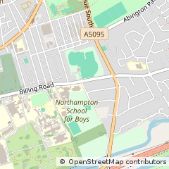 Map of Northampton