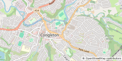 Map of Macclesfield, Cheshire
