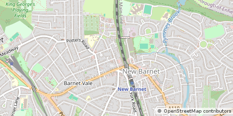 Map of NEW Barnet, Herts