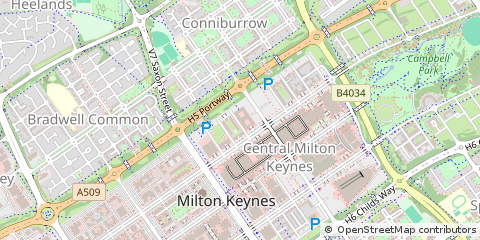 Map of Milton Keynes