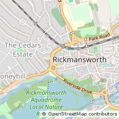 Map of Rickmansworth, Hertfordshire