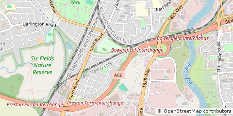 Map of Stockton-on-Tees