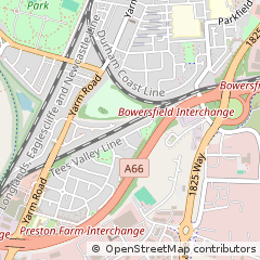 Map of Stockton-on-Tees