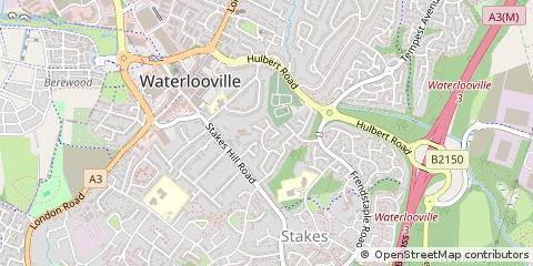 Map of Waterlooville