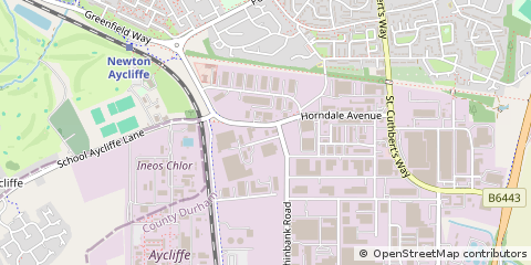 Map of Newton Aycliffe, County Durham