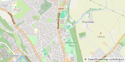Map of Brighouse, West Yorkshire