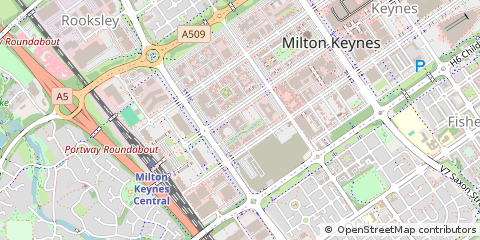 Map of Milton Keynes