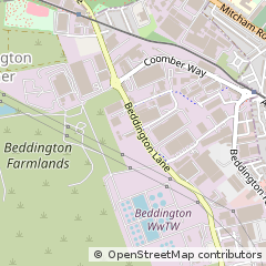 Map of Croydon, West Sussex