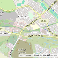 Map of Newcastle Under Lyme, Staffordshire