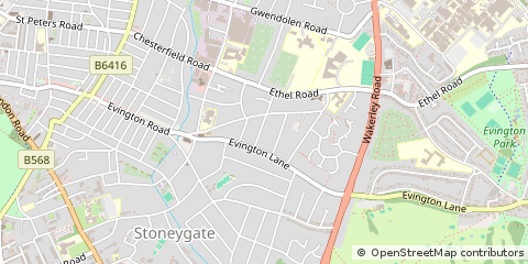 Map of Leicester