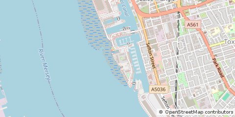 Map of Liverpool, Merseyside