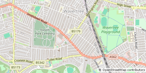 Map of Liverpool, Merseyside