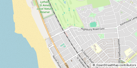 Map of St.annes on SEA, Lancs
