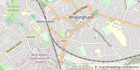 Map of Wokingham