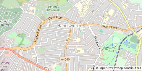 Map of Birmingham, West Midlands
