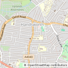 Map of Birmingham, West Midlands