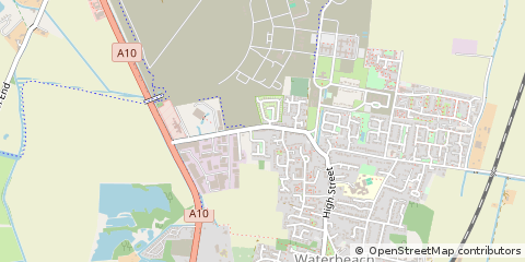 Map of Waterbeach, Cambridge