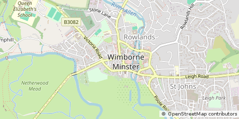 Map of Wimborne