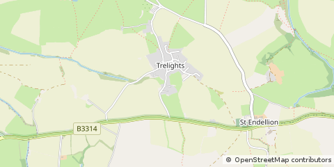Map of Port Isaac, Cornwall